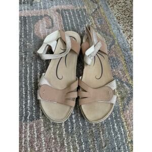 NWO Abeo Biomechanical Sandal Women’s Size 10 Tan Leather Strap Comfort Orthotic